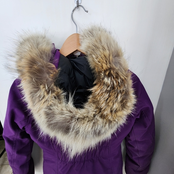 Canada Goose Purple Parka with Fur Trim - Picture 15 of 15